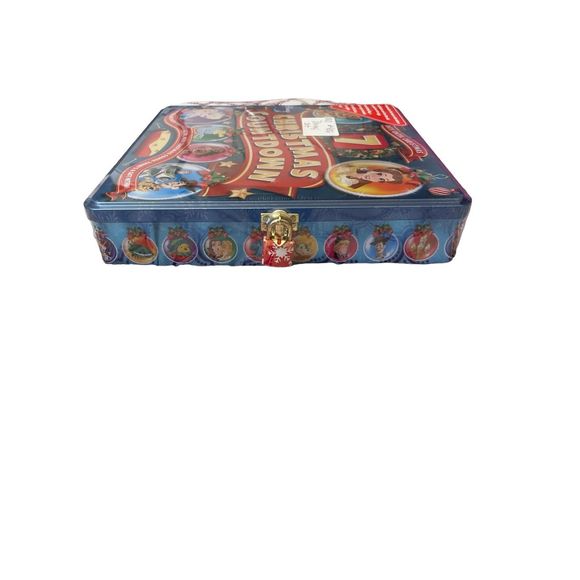 DISNEY CHRISTMAS COUNTDOWN 7 DAYS ADVENT CALENDAR MAGICAL TIN BOX OPENS TO A SUP - Picture 3 of 3